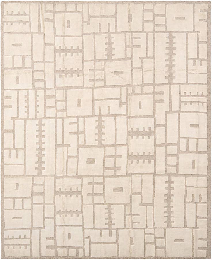 Detail image of 8' 3 x 10' Hand Knotted Beni Marok Rug