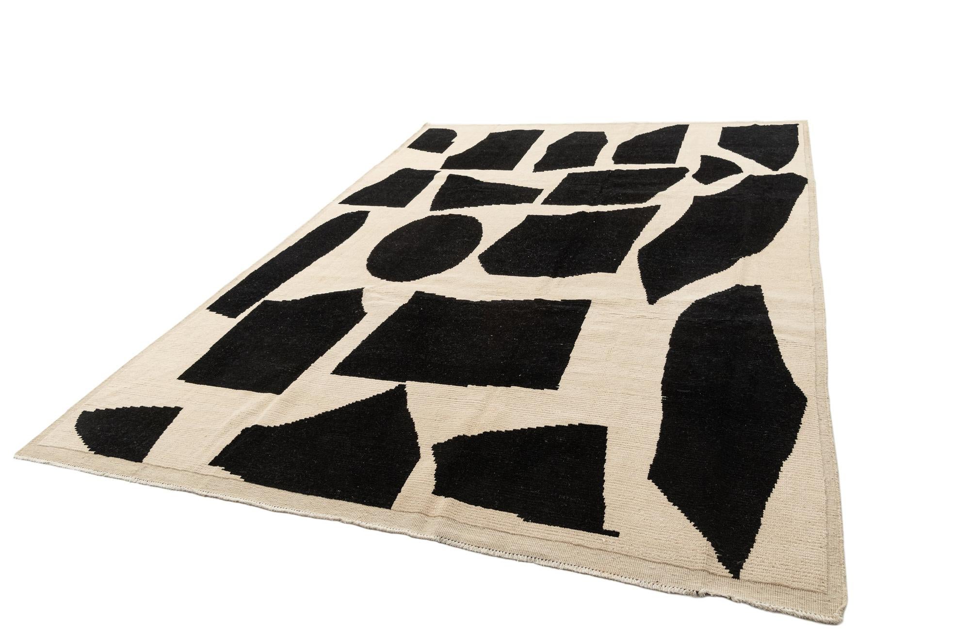 9' x 12' 7 Hand Knotted Beni Marok Rug