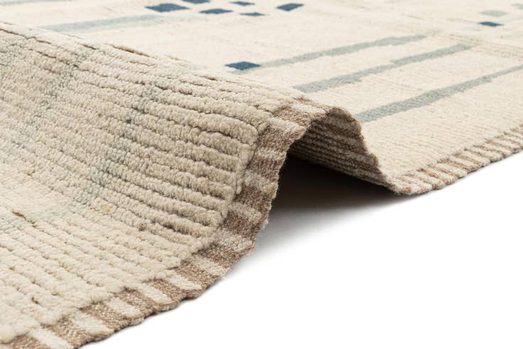 Detail image of 8' 2 x 10' Hand Knotted Beni Marok Rug