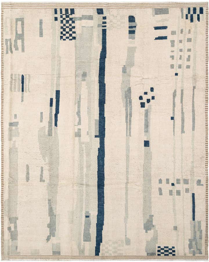 8' 2 x 10' Hand Knotted Beni Marok Rug