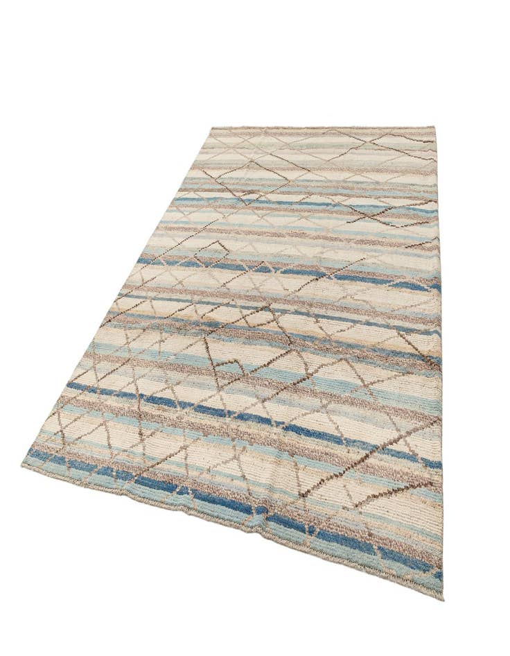 Detail image of 7' 9 x 9' 10  Hand Knotted Beni Marok Rug