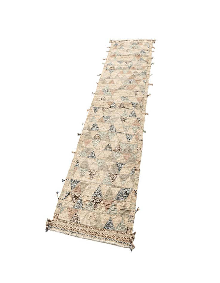 Detail image of 2' 11 x 10' 2 Hand Knotted Beni Marok Rug