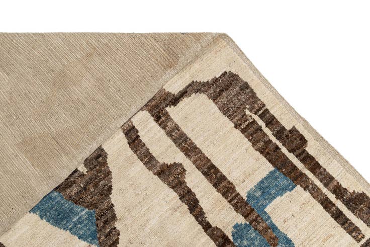 Detail image of 10' 2 x 14' 1 Hand Knotted Beni Marok Rug