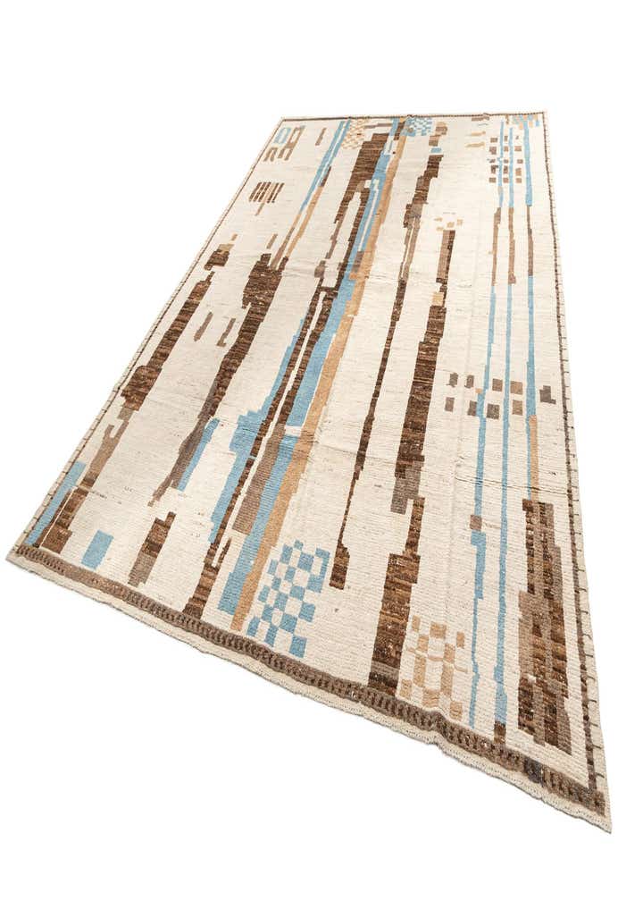 9' 11 x 13' 7 Hand Knotted Beni Marok Rug