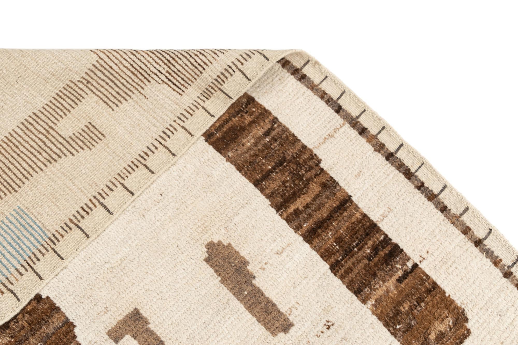 9' 11 x 13' 7 Hand Knotted Beni Marok Rug