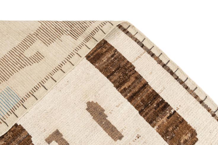 Detail image of 9' 11 x 13' 7 Hand Knotted Beni Marok Rug