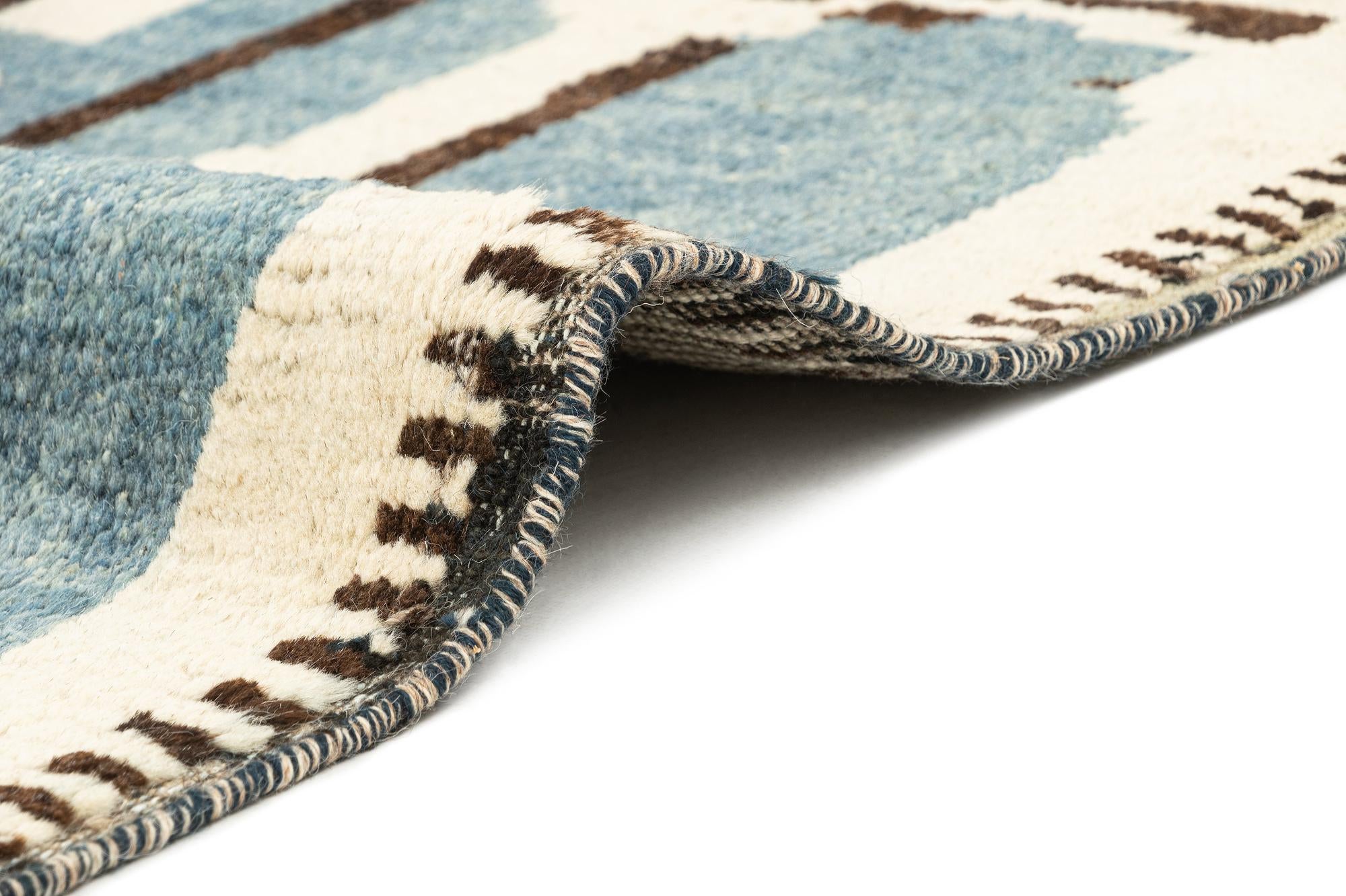 8' 1 x 10' 4 Hand Knotted Beni Marok Rug