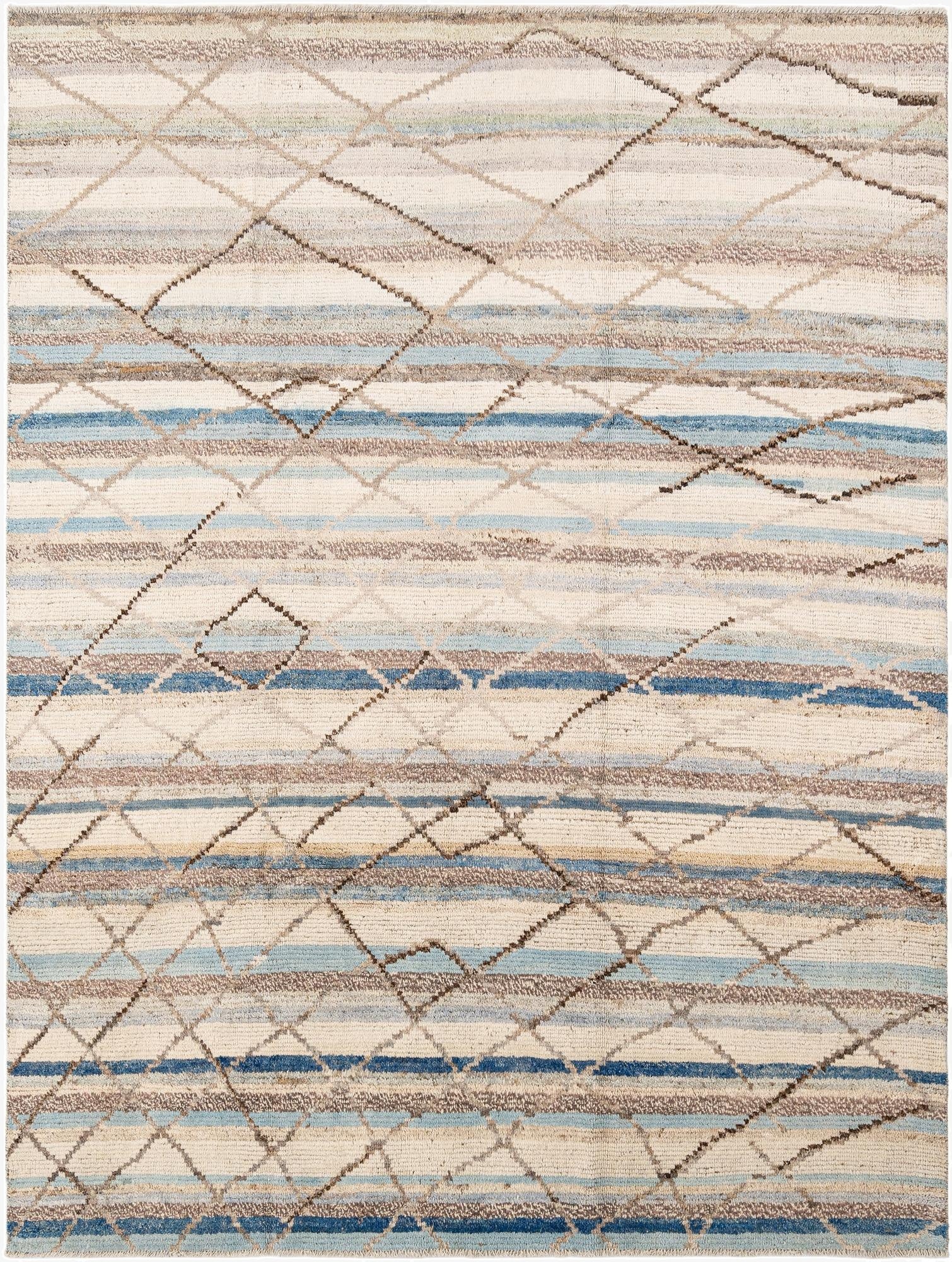 7' 9 x 9' 10  Hand Knotted Beni Marok Rug