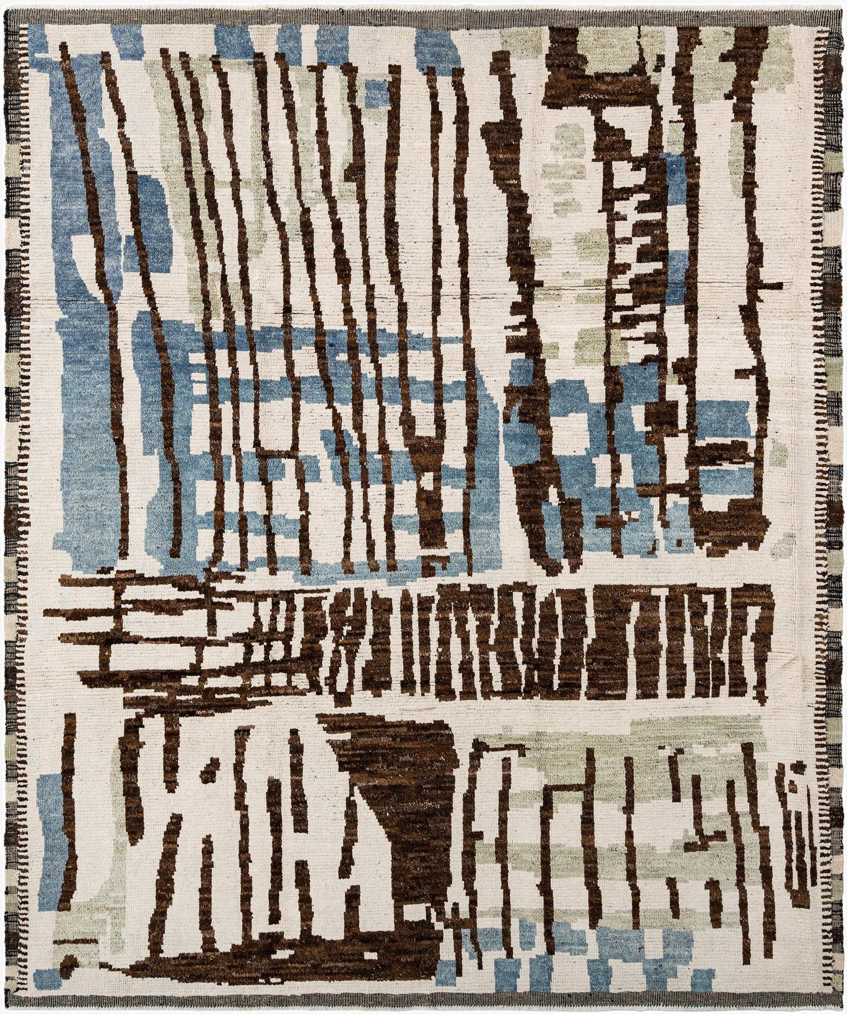 8' 4 x 10'  Hand Knotted Beni Marok Rug