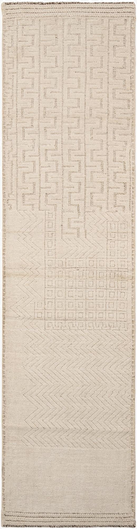 3' 1 x 12' 4  Hand Knotted Beni Marok Rug