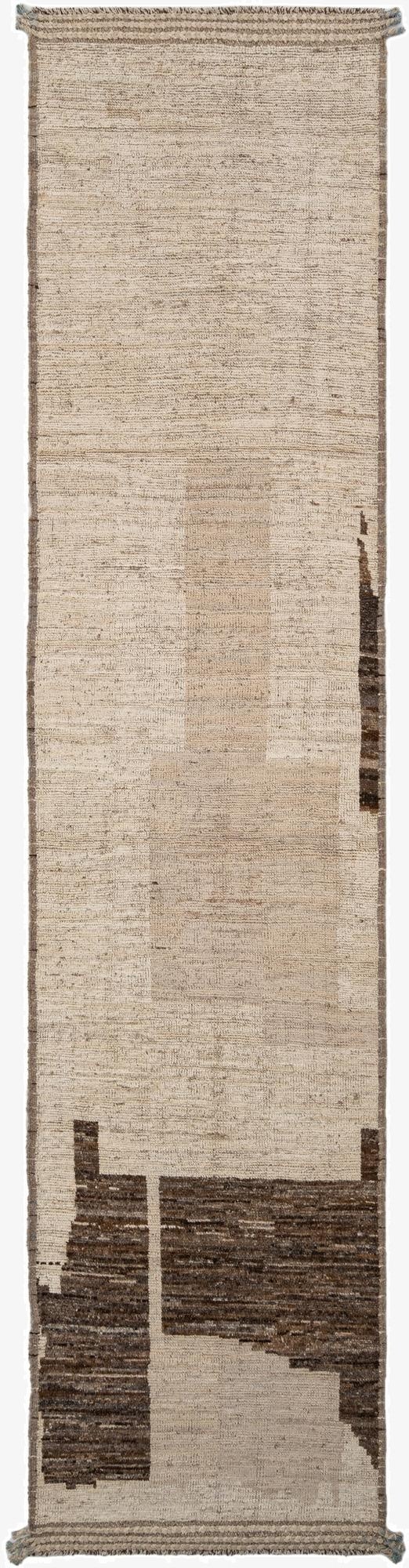 3' 3 x 14' Hand Knotted Beni Marok Rug