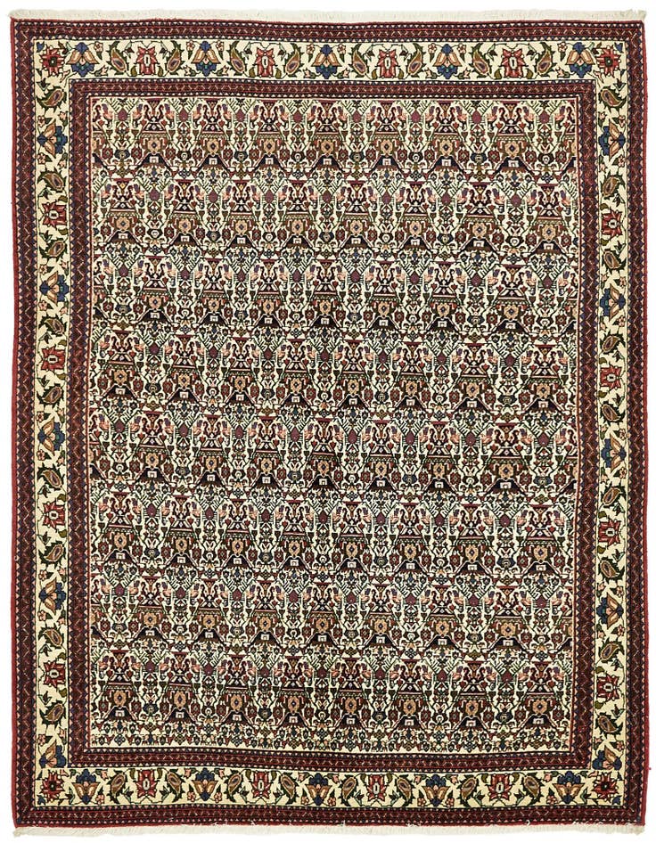 Detail image of 5' 2 x 6' 8 Hand Knotted Bidjar Persian Rug