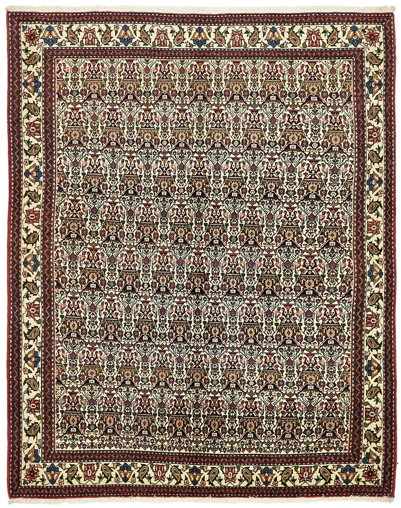 5' 2 x 6' 8 Hand Knotted Bidjar Persian Rug