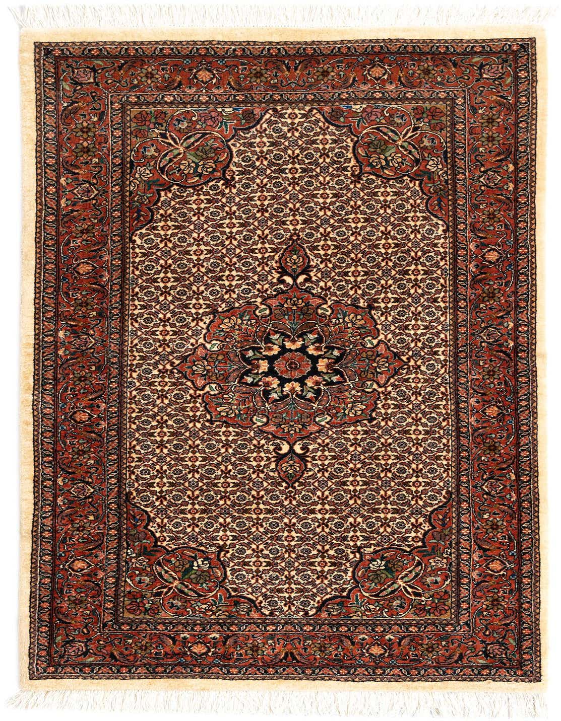 3' 2 x 5' 5 Bidjar With Silk Rug