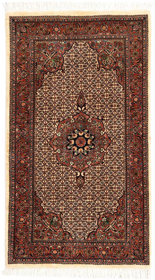 Detail image of 3' 2 x 5' 5 Bidjar With Silk Rug