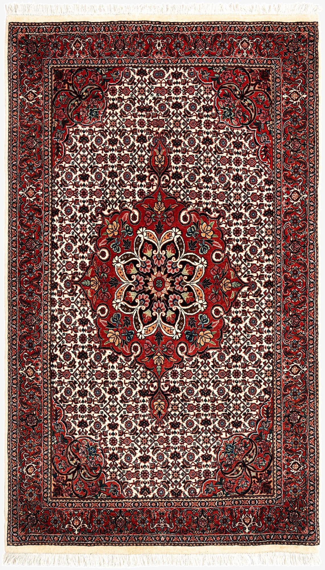 3' 7 x 6' 1 Bidjar With Silk Rug