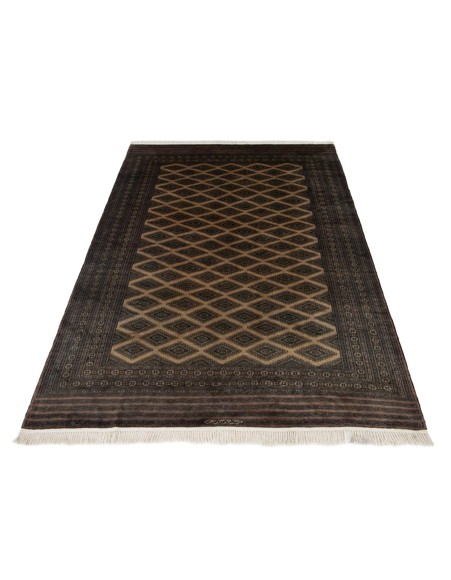 6' 4 x 8' 4 Hand Knotted Bokhara Oriental Wool Rug