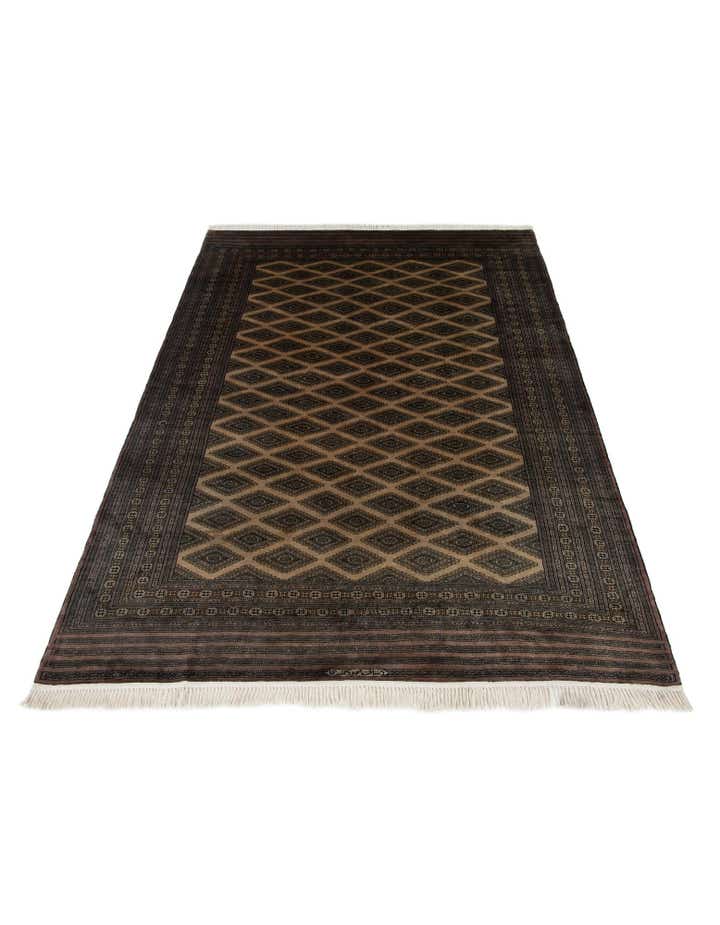 6' 4 x 8' 4 Hand Knotted Bokhara Oriental Wool Rug
