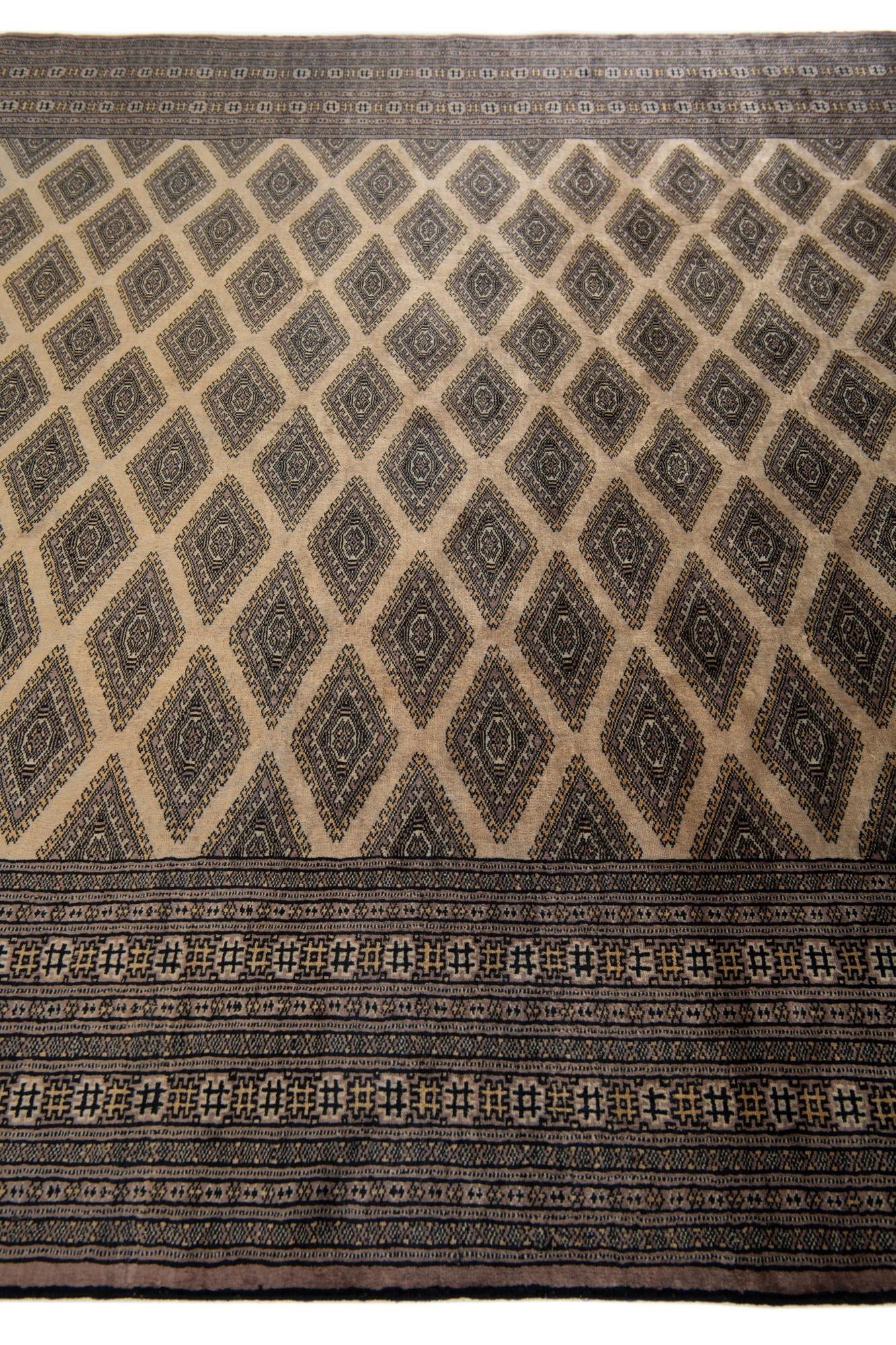 6' 4 x 8' 4 Hand Knotted Bokhara Oriental Wool Rug