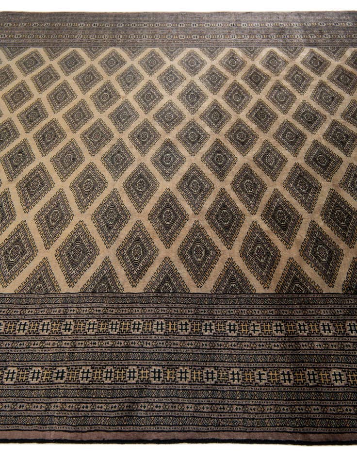 Detail image of 6' 4 x 8' 4  Hand Knotted Bokhara Oriental Wool Rug