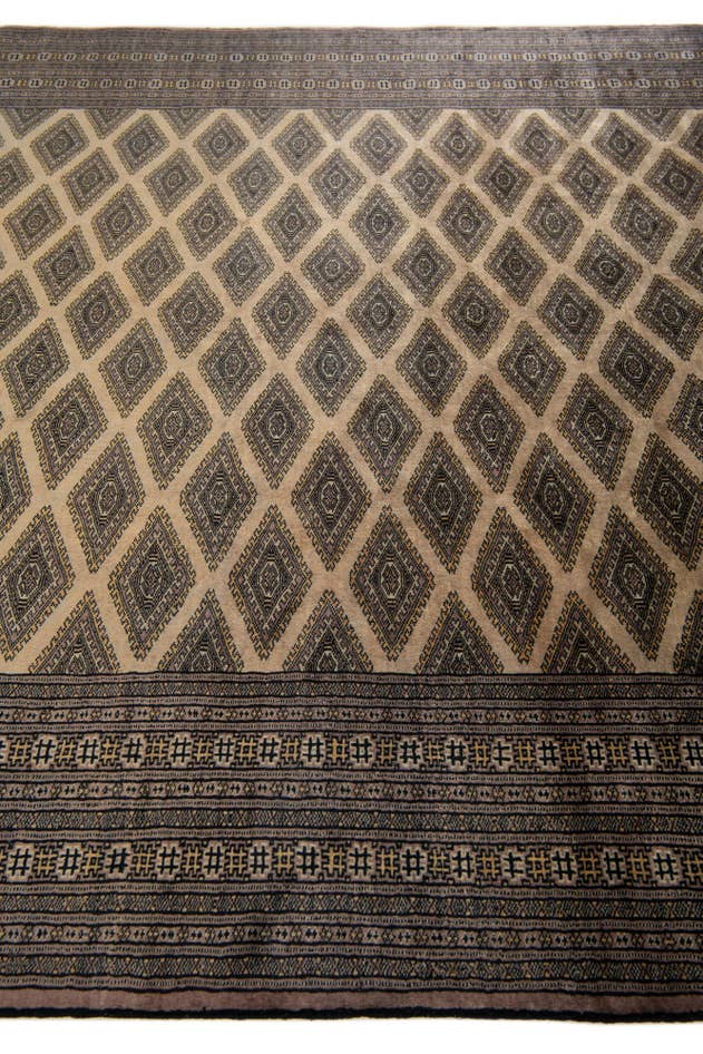 Detail image of 6' 4 x 8' 4 Hand Knotted Bokhara Oriental Wool Rug