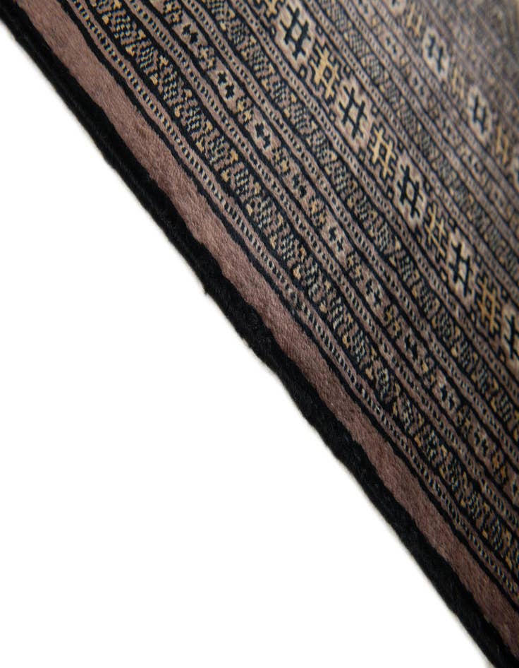 Detail image of 6' 4 x 8' 4  Hand Knotted Bokhara Oriental Wool Rug