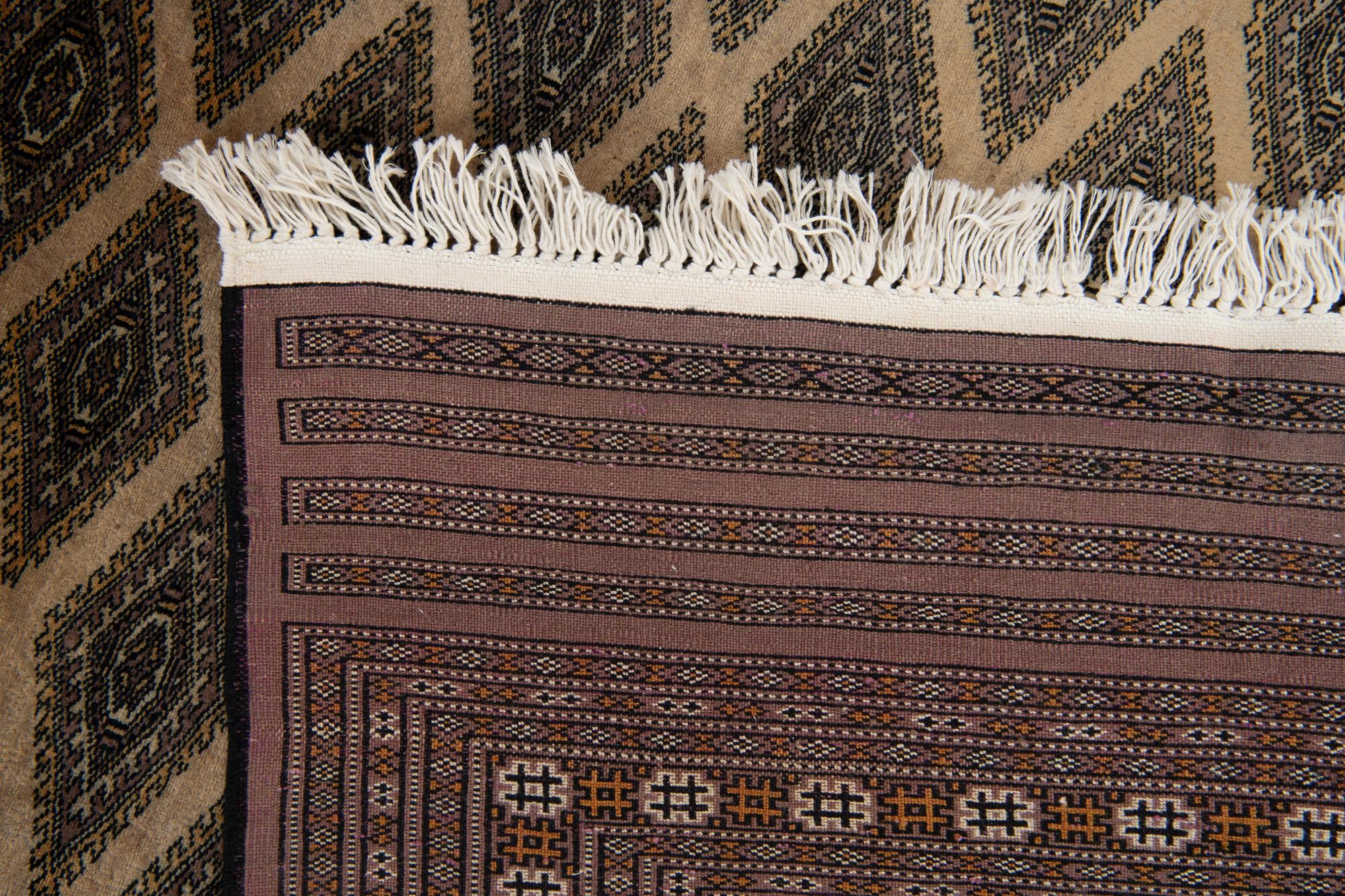 6' 4 x 8' 4 Hand Knotted Bokhara Oriental Wool Rug