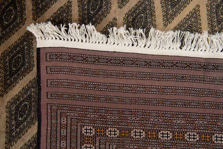 6' 4 x 8' 4 Hand Knotted Bokhara Oriental Wool Rug