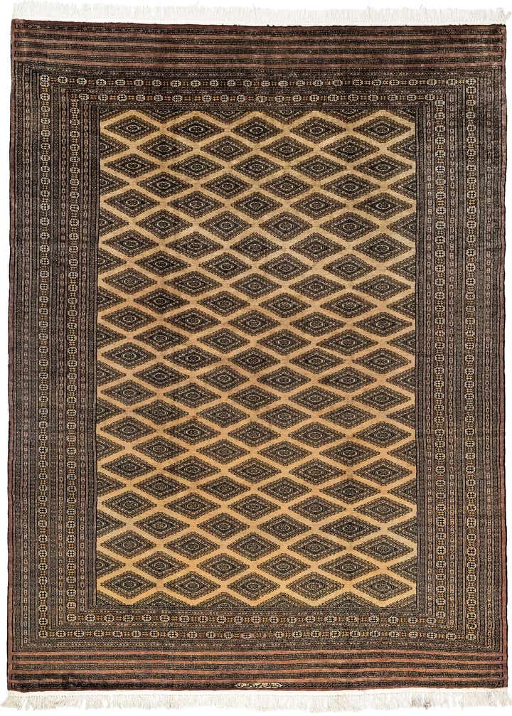 6' 4 x 8' 4 Hand Knotted Bokhara Oriental Wool Rug