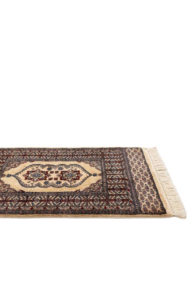 2' 6 x 4' Hand Knotted Bokhara Oriental Wool Rug