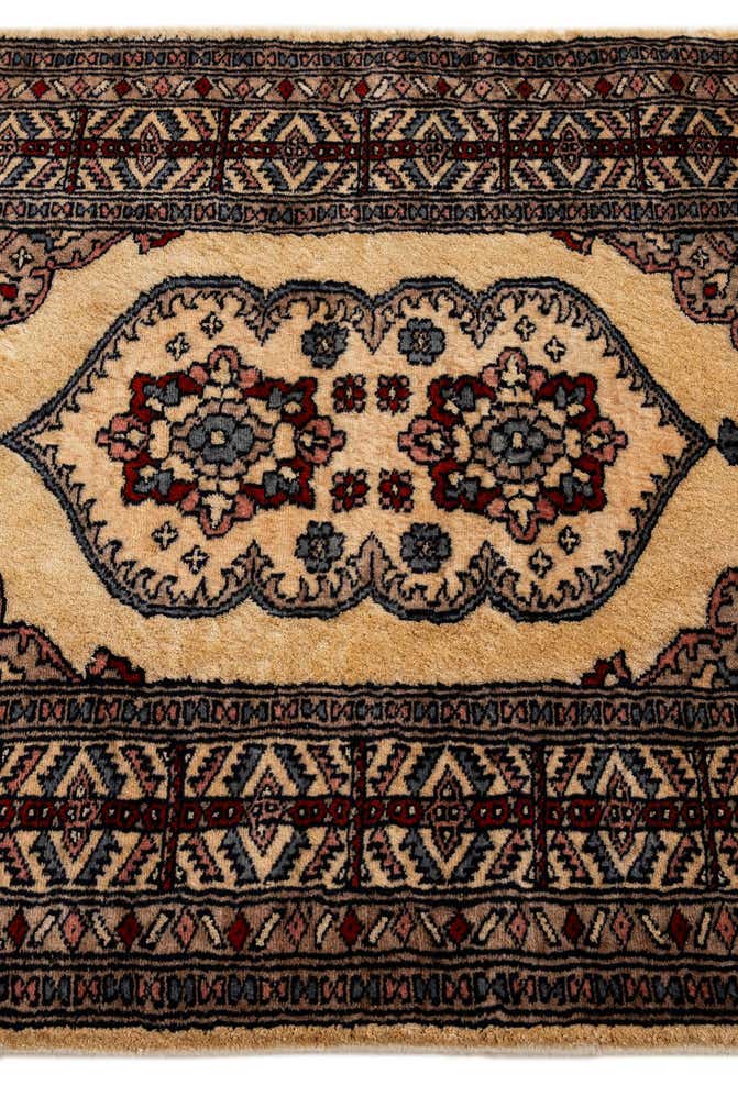 2' 6 x 4' Hand Knotted Bokhara Oriental Wool Rug