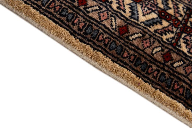 Detail image of 2' 6 x 4' Hand Knotted Bokhara Oriental Wool Rug