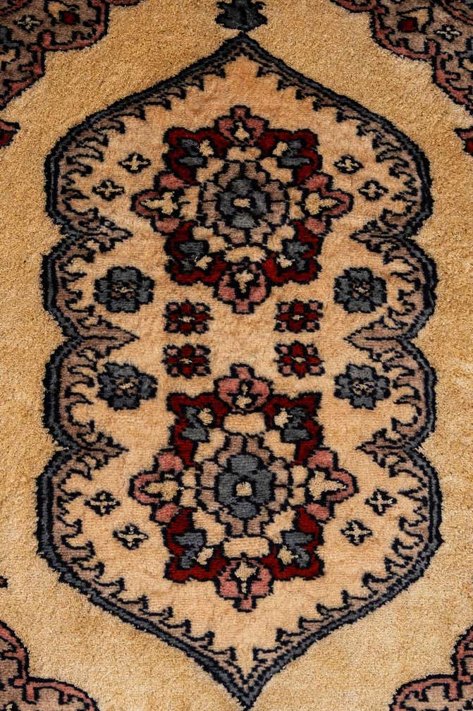 2' 6 x 4' Hand Knotted Bokhara Oriental Wool Rug