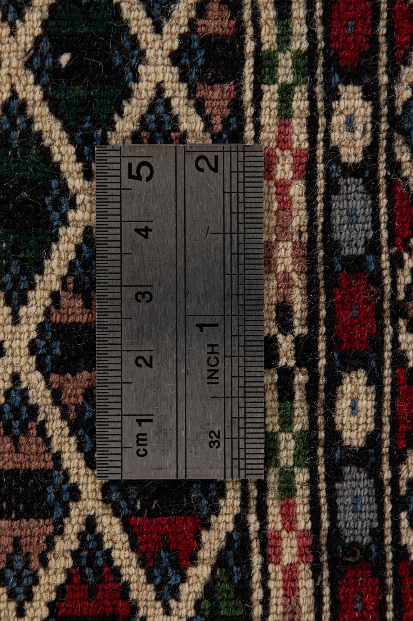 4' 3 x 6' 1 Hand Knotted Bokhara Oriental Wool Rug