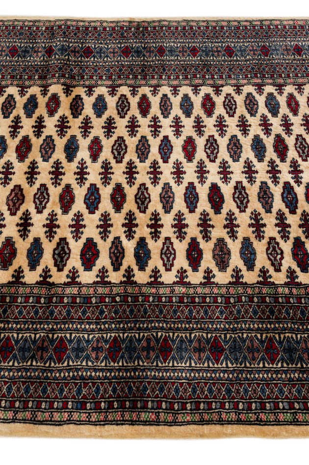 Detail image of 4' 3 x 6' 1 Hand Knotted Bokhara Oriental Wool Rug