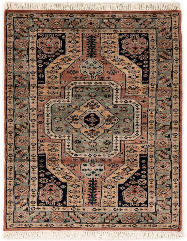 Detail image of 3' 2 x 5' 11 Hand Knotted Bokhara Rug