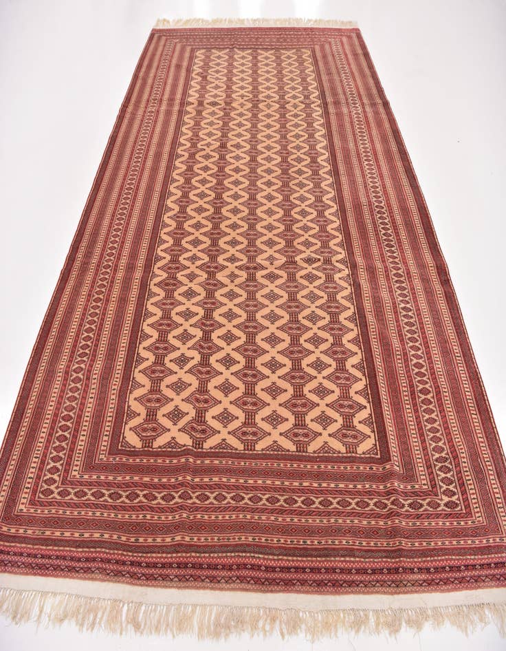 Detail image of 8' 4 x 12' Hand Knotted Bokhara Oriental Wool Rug