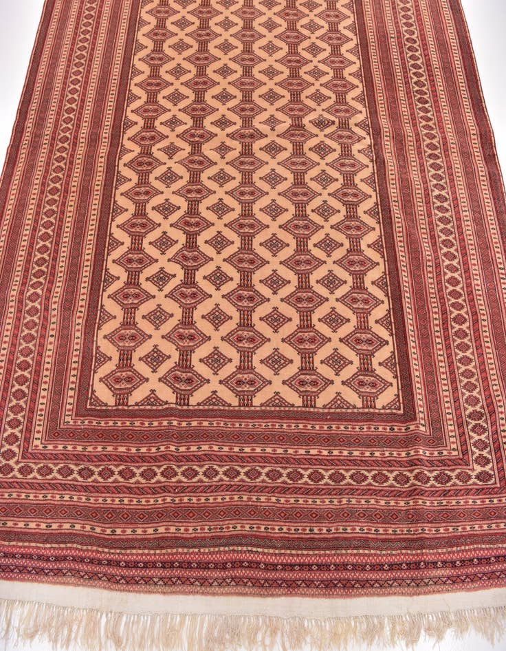 Detail image of 8' 4 x 12' Hand Knotted Bokhara Oriental Wool Rug