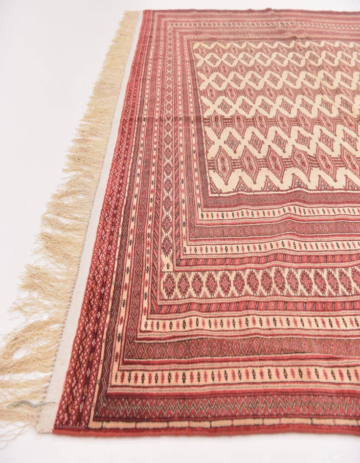 Detail image of 8' 4 x 12' Hand Knotted Bokhara Oriental Wool Rug