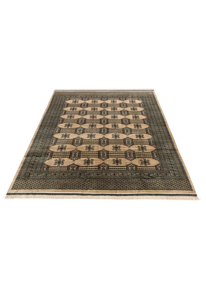 7' 4 x 9' 9 Hand Knotted Bokhara Oriental Wool Rug