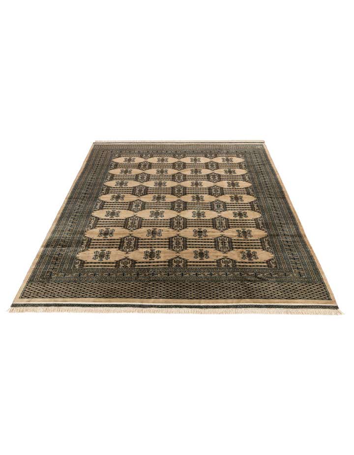 7' 4 x 9' 9 Hand Knotted Bokhara Oriental Wool Rug