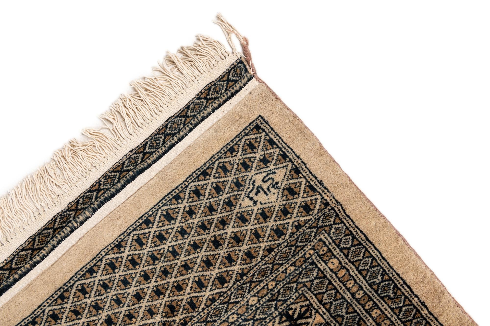 7' 4 x 9' 9 Hand Knotted Bokhara Oriental Wool Rug