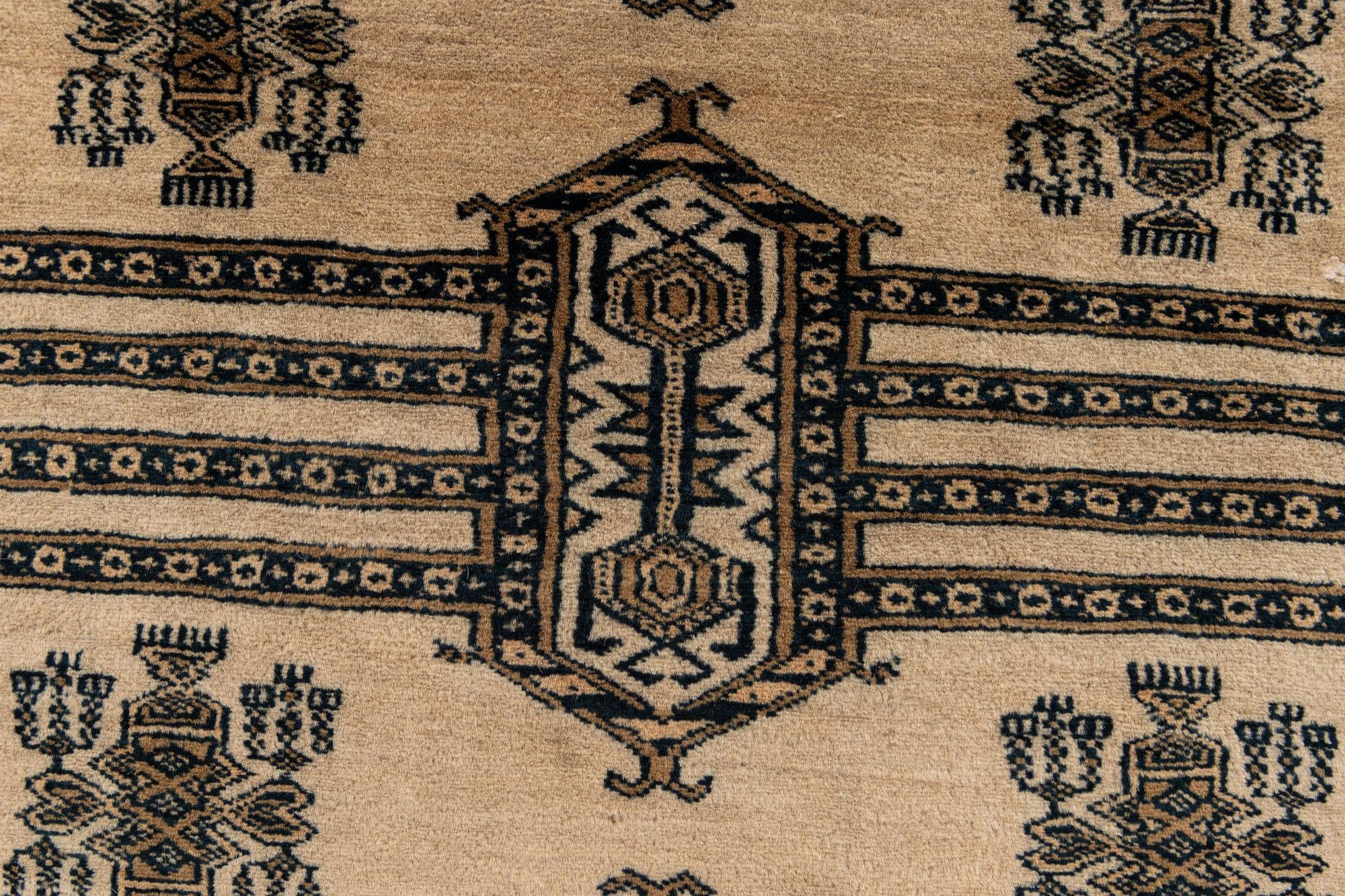 7' 4 x 9' 9 Hand Knotted Bokhara Oriental Wool Rug