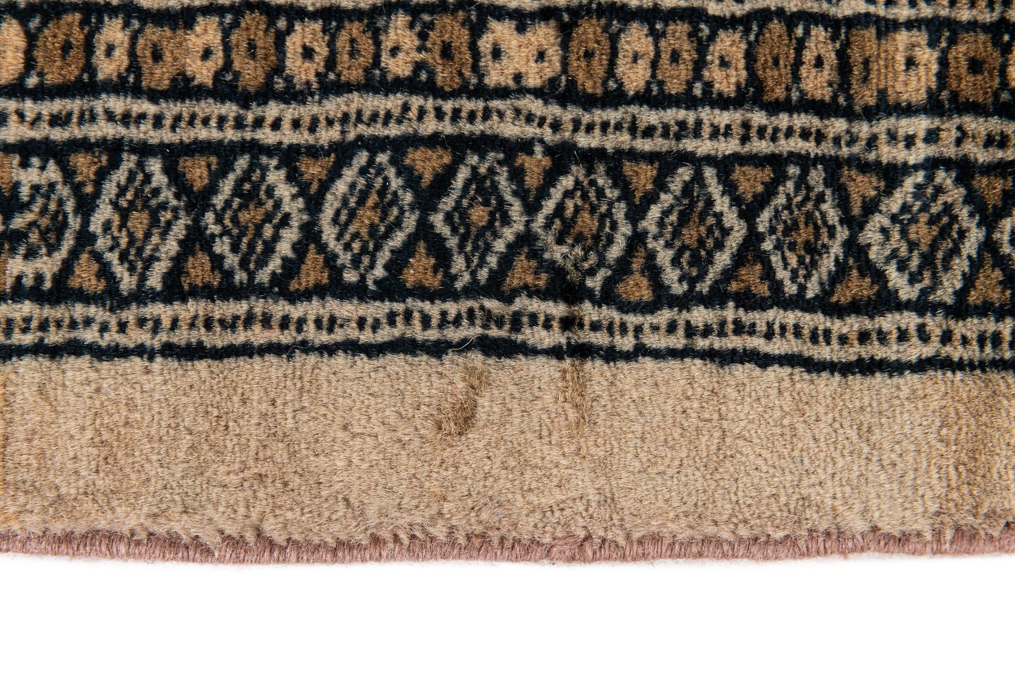 7' 4 x 9' 9 Hand Knotted Bokhara Oriental Wool Rug