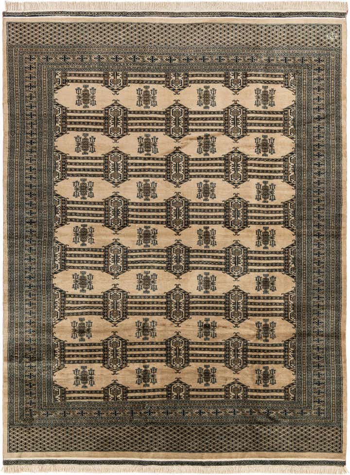 7' 4 x 9' 9 Hand Knotted Bokhara Oriental Wool Rug