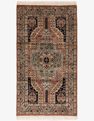 3' 2 x 5' 11 Hand Knotted Bokhara Rug