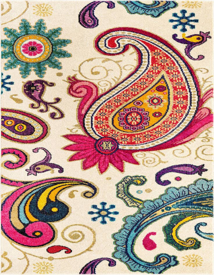 Detail image of 5' x 8' Washable Casablanca Rug