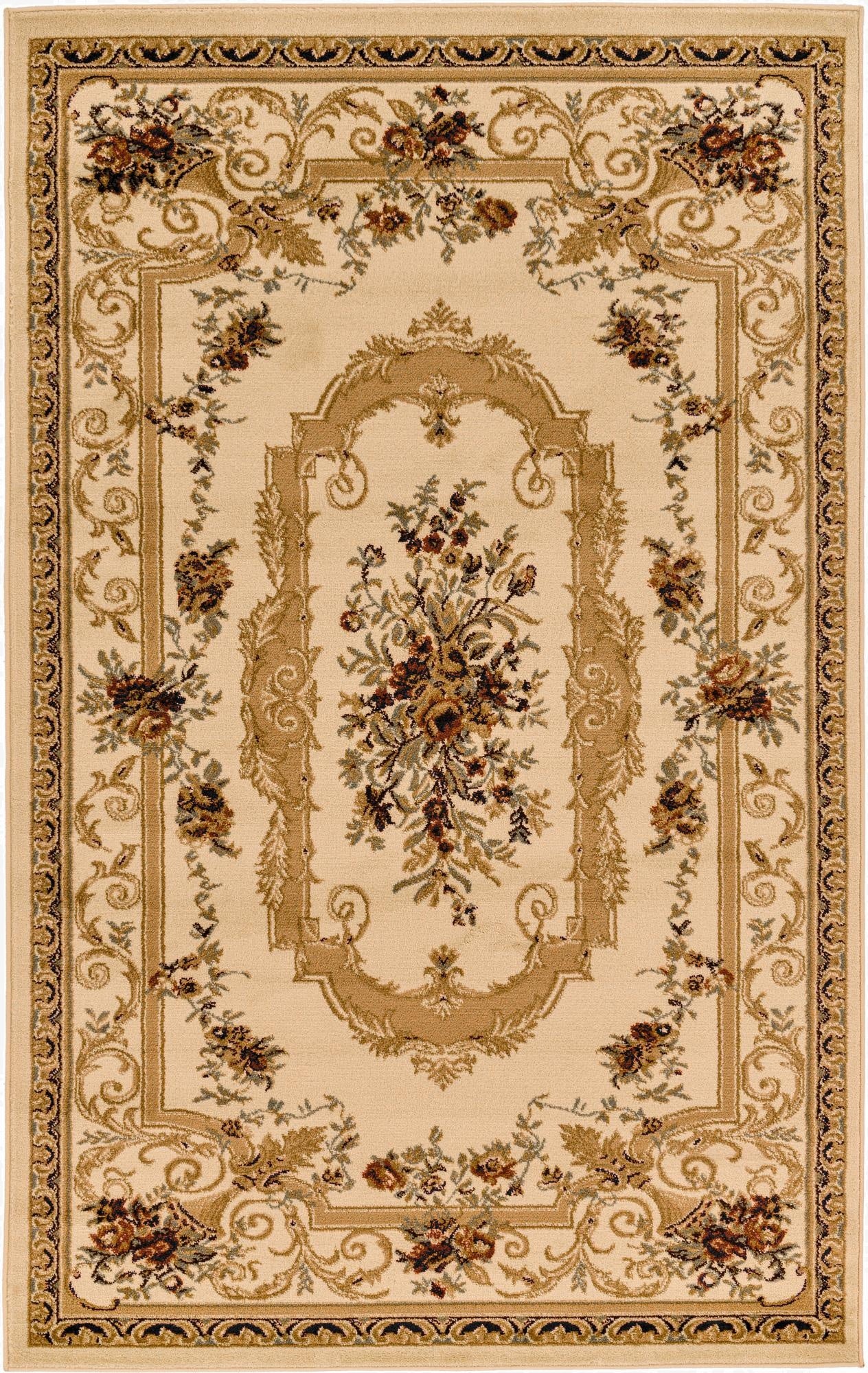 160cm x 245cm Classic Aubusson Alfombra