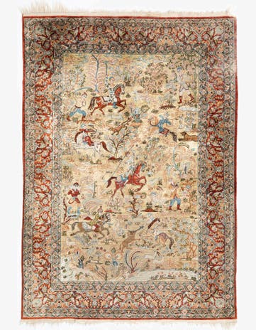 3' 6 x 5' 1 China Silk Rug