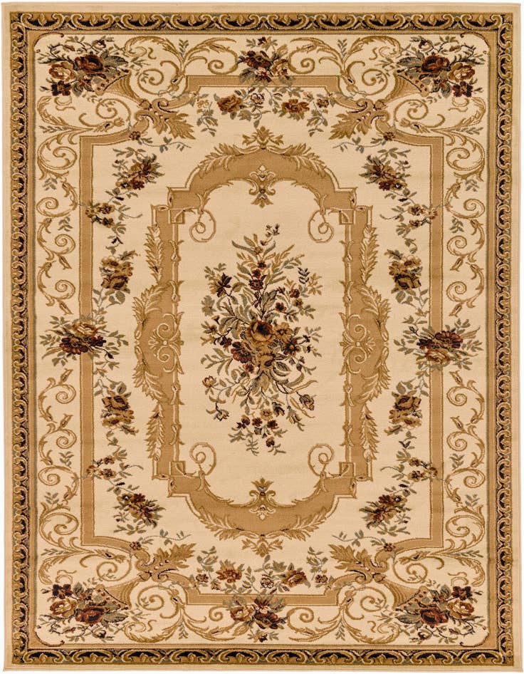 Detail image of 7' x 10' Classic Aubusson Rug